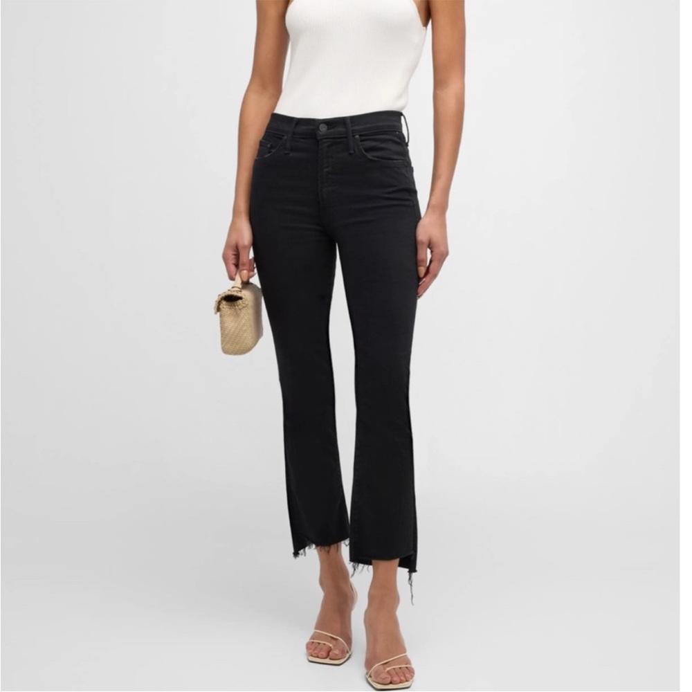 MOTHER The Insider Crop Step Fray Jeans Size 26